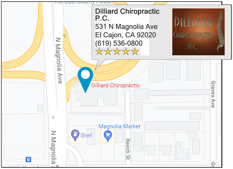 Dilliard Chiropractic P.C.'s location on google map